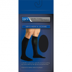 Loving Comfort Scott Specialties 1652 BLA XL-QCS Compression Knee-High Socks, X-Large, Black, Stocki